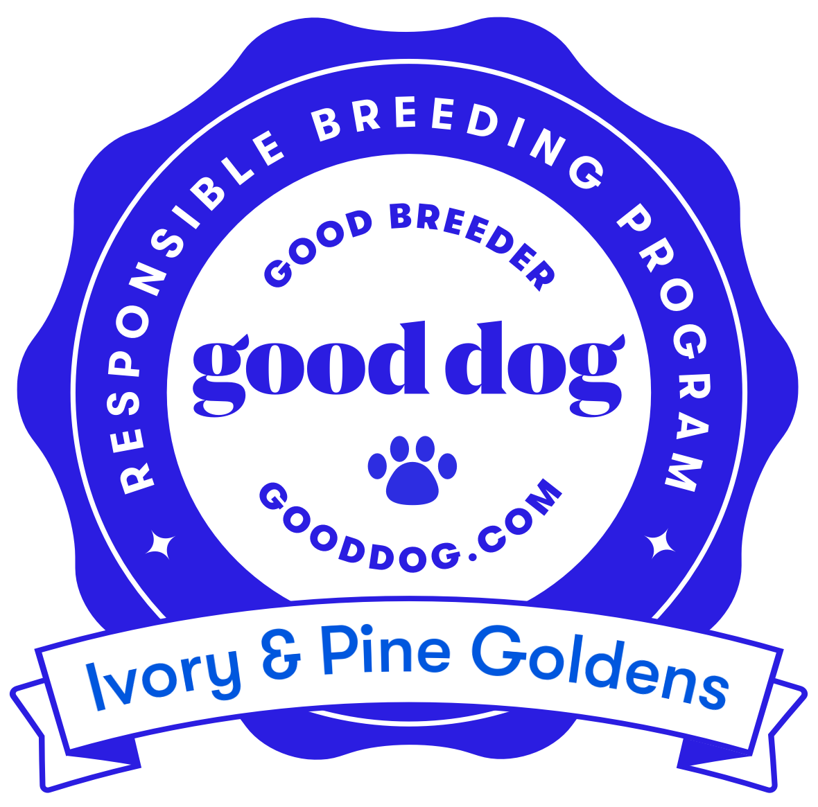 Good Dog Responsible Breeding Program — Ivory & Pine Goldens